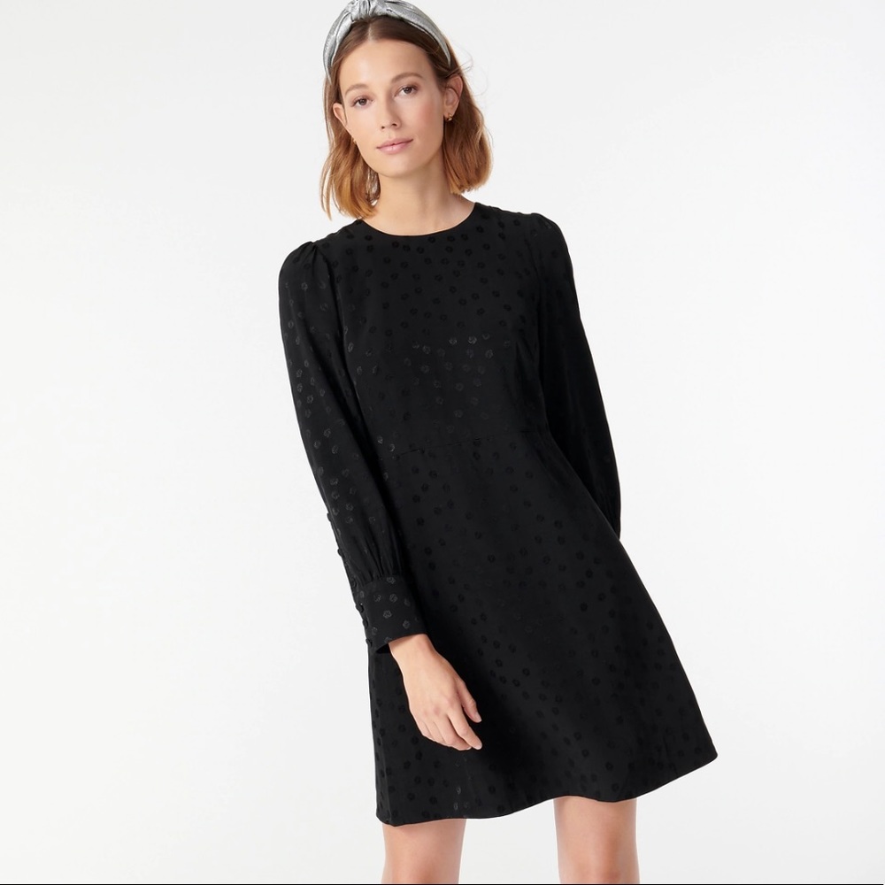 J.Crew Shift dress in jacquard floral dot